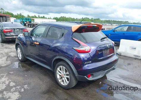 2015 Nissan Juke Sv z USA, uszkodzony, nr VIN JN8AF5MR1FT502942
